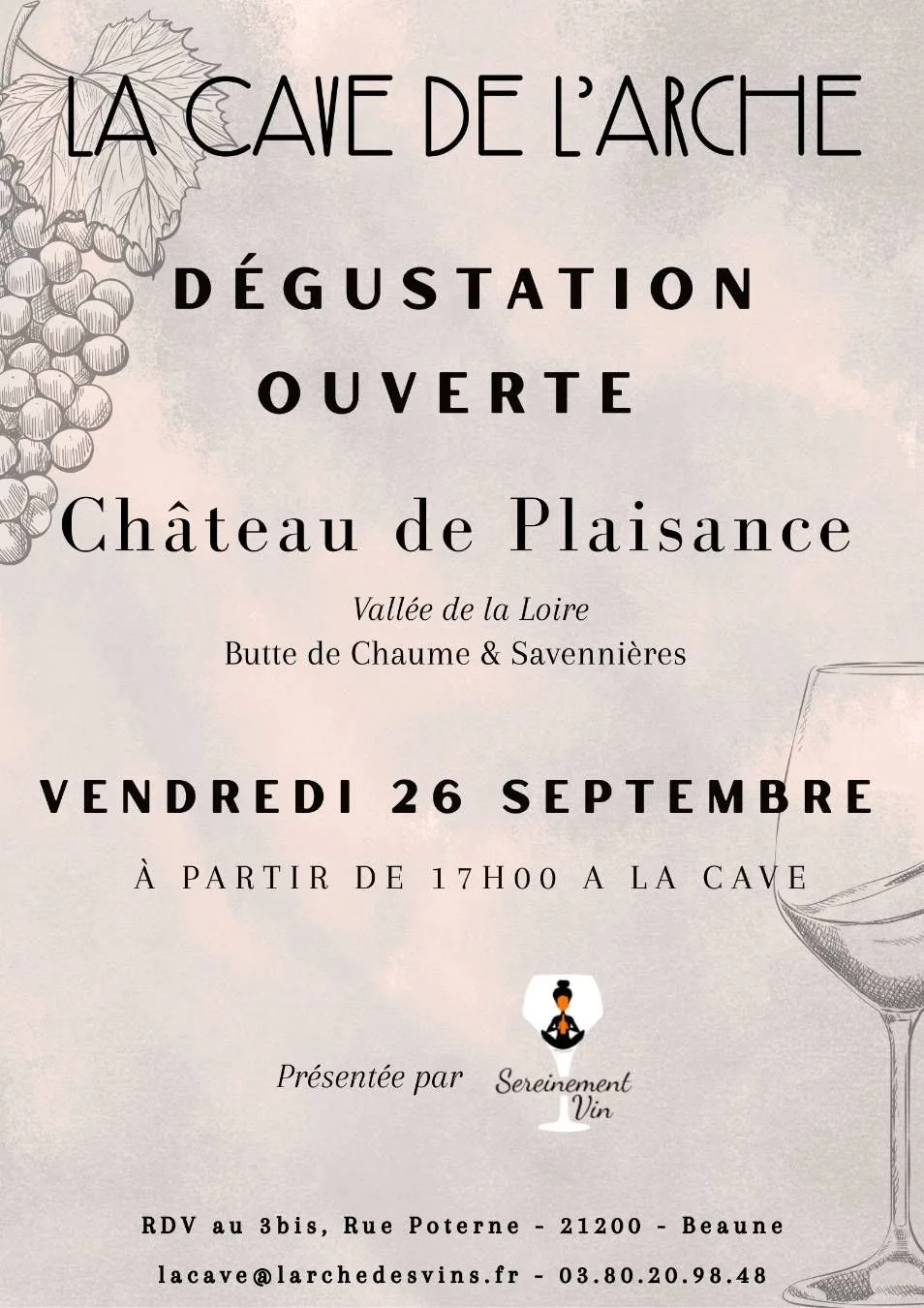 Domaine Château de Plaisance 公开品鉴会 - Loire